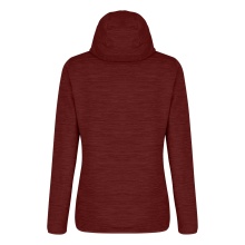 Salewa Hybrid Fleece Jacket Nuvolo Alpinewool with Hood (4-way stretch, warm, breathable) red Women